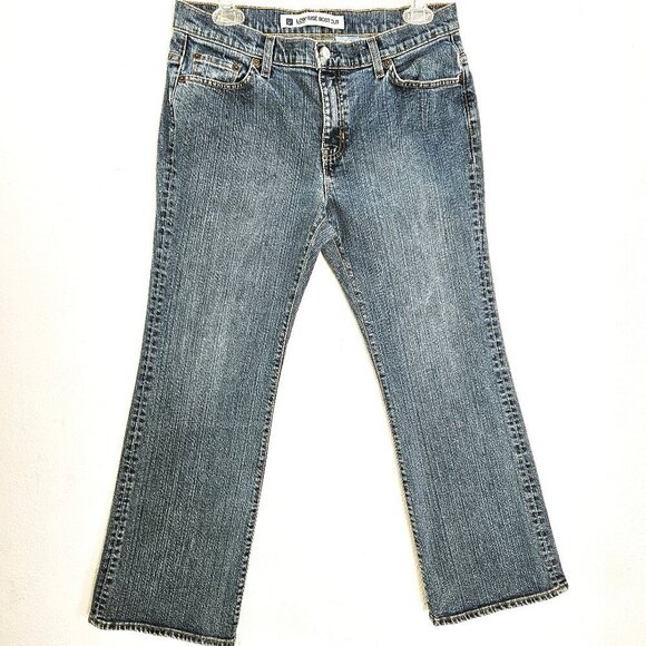 GAP Women Low Rise Boot Cut Y2K Western Jeans Size 12A - Picture 1 of 7